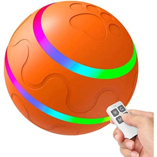 Rolling Ball for Dogs; Pet Dog Mental Stimulation Toys | Made of Natural Rubber; Active Rolling Ball for Dog Puppies and Cats; Happy; Intelligent
